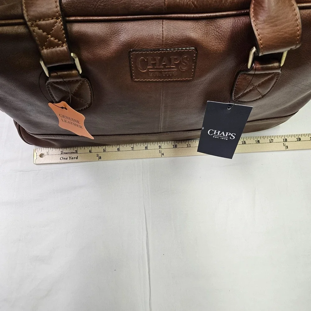 Ralph Lauren Chaps Saddle Leather Duffel ralph lauren